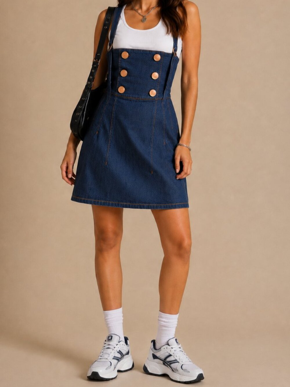 Vintage Y2K Rocawear Jumper Pinafore Dress Sz S